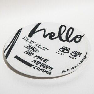 마마콤마 CERAMIC SMALL PLATE YIDO MMCM.D