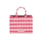 리민 Peak Check TOTE - PINK