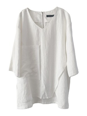 은주고 AMANDA LINEN TOP WHITE EUNJUKOH