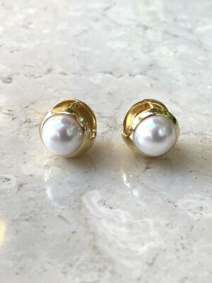 엘리오나 #101 진주 원터치 귀걸이 ELYONA