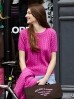 스튜디오앤파르크 (WOMEN) Monceau Cable Short Sleeve Knit_Pink