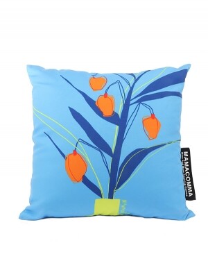 마마콤마 Flower Cushion (Blue) MAMACOMMA