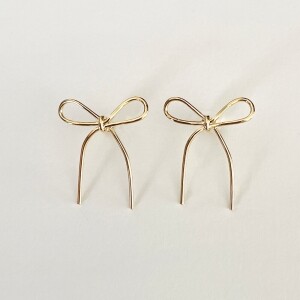 엘리오나 Bow Earrings (gold) ELYONA